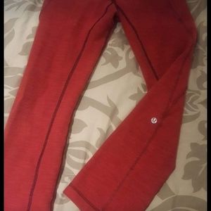 Red Lulu Lemon Pants